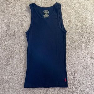 Polo Ralph Lauren black ribbed tank top size medium